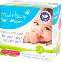 Салфетки влажные детские для зубов и ротовой полости Brush-baby, 28 шт