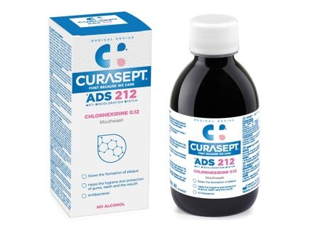 CURASEPT Ополаскиватель ADS 212 0,12% хлоргексидина, 200 мл