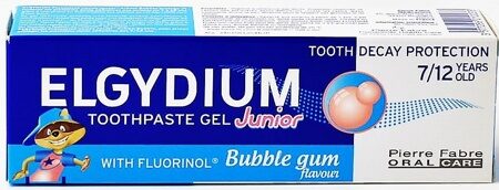 Зубная паста-гель для детей от 7 до 12 лет Elgydium Защита от кариеса Junior aroma Bubble 50 мл