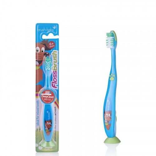 Детская зубная щетка Brush-Baby FlossBrush с 6 лет